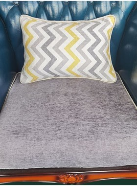 灰色沙发套全包定制高档雪尼尔沙发罩定做欧式布艺坐垫套沙发翻新