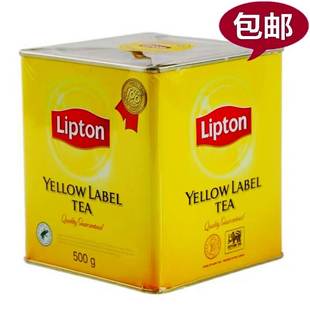 进口立顿红茶小黄罐500g港式奶茶专用斯里兰卡茶叶ctc锡兰红碎茶