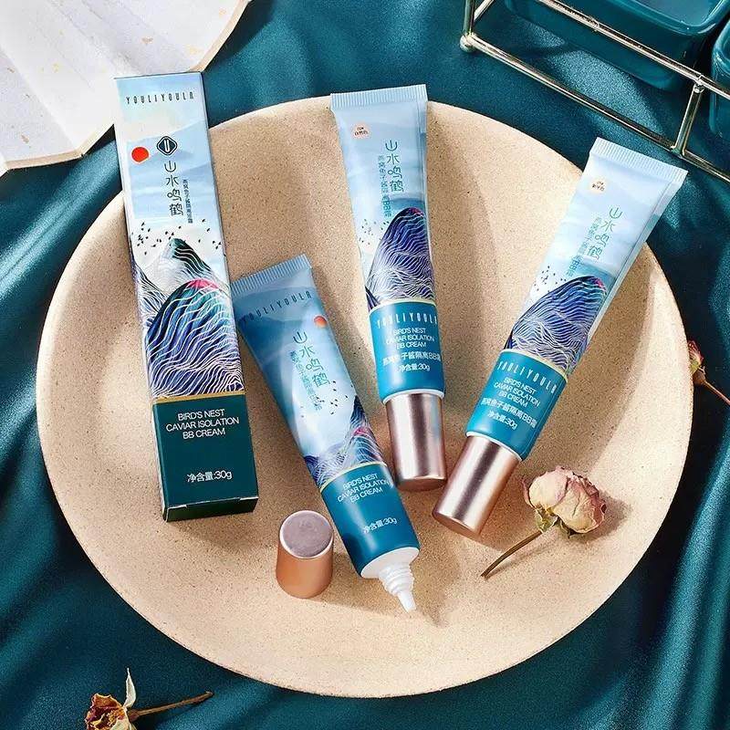 尤莉尤拉山水鸣鹤隔离bb霜粉底液自然裸妆遮瑕保湿不脱妆国货彩妆,彩妆/香水/美妆工具,BB霜,淘宝优惠券,粉丝福利购,淘宝优惠卷