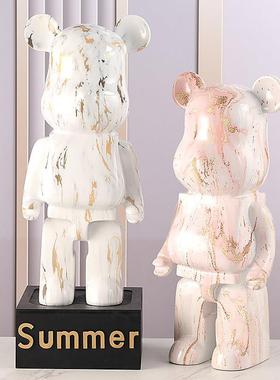 轻奢客厅电视柜暴力熊存钱罐落地大摆件玄关酒柜现代家居创意饰品