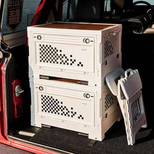 户外2777营纳叠多功能折收纳箱可移动便携收桌汽车后备露箱家用收