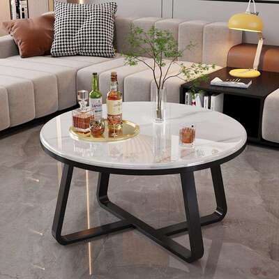 轻奢超晶石岩板茶边几小创小意茶几客厅沙发桌简约小han1623户型