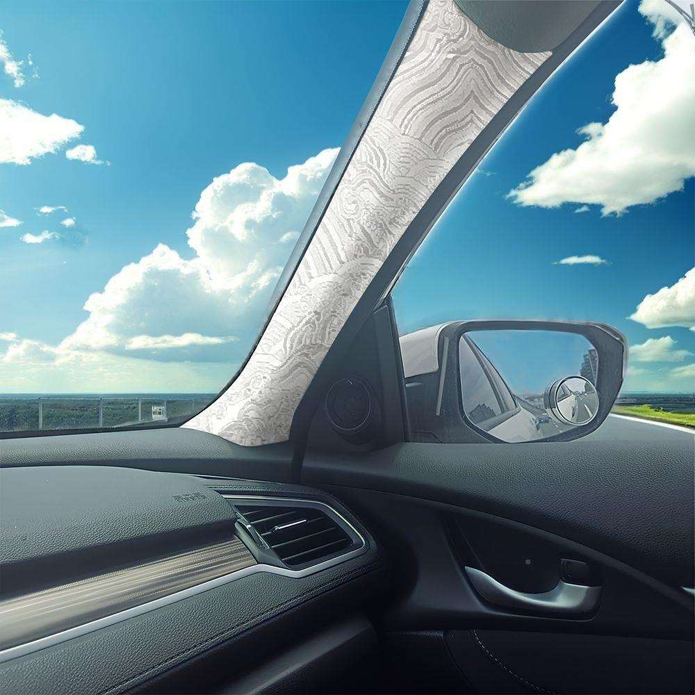 汽车内饰贴纸AB柱改装中自粘背胶421国潮复古控顶棚改风个性色贴