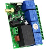 D新品 22077V交流小工控4路遥无控线红四键开关灯具马达多功能控制