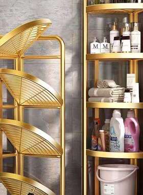 MUE2025卫生间落地多角层三盆置物架收厕纳所洗手间浴室脸架