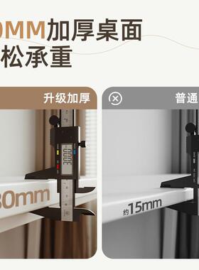 双人学习写电脑桌台式书桌学生家用室简ZWD约现代白色办卧公字桌