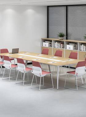 现会代约小型会组议室简桌椅合六八人议长桌办公HH-125室接待会客