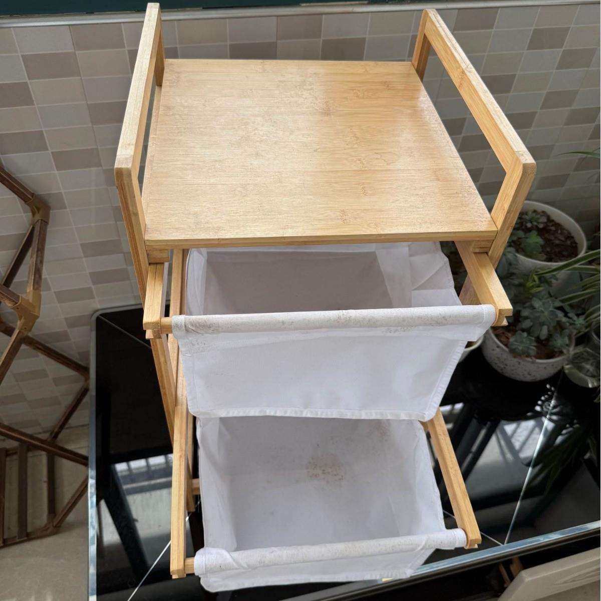 竹木家用下放双Qk-nz194抽脏衣篓名宿卫生间大容量可置脏衣大上容