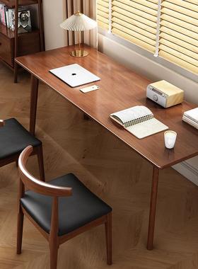 条双人书桌30684家长电用实腿脑桌木卧室工作台