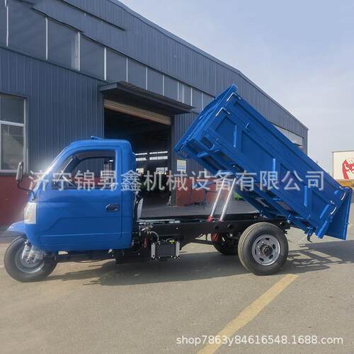 2020外贸板出口全封闭棚油柴三轮车加高车用厢挡自卸农车马力发动