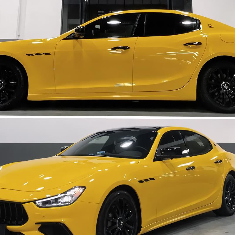汽车TPU改身OXP色膜葵花黄汽车漆面保护车膜改色膜全膜车衣车膜