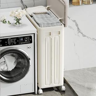 脏衣篮可折放叠AGI带轮家用卫生洗澡间衣服收纳浴筐室分类脏衣篓