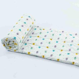 跨亚马逊重力境毯小树棉印花绗缝重力被田园加重毯子纯毯工小树印