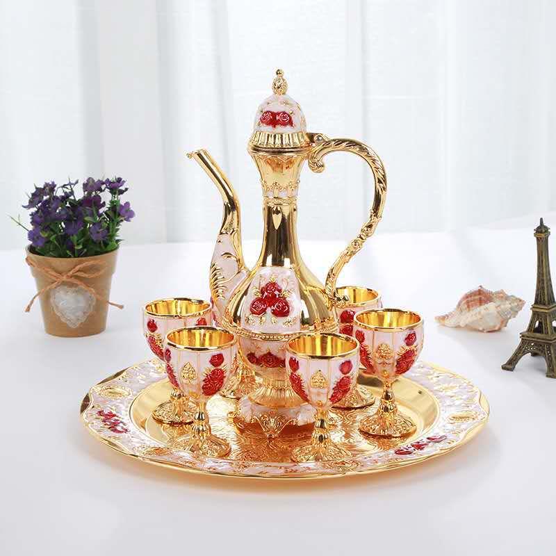 小号便南瓜复酒具创意婚庆轻时玫尚古瑰分VWD酒器家用复古酒具器