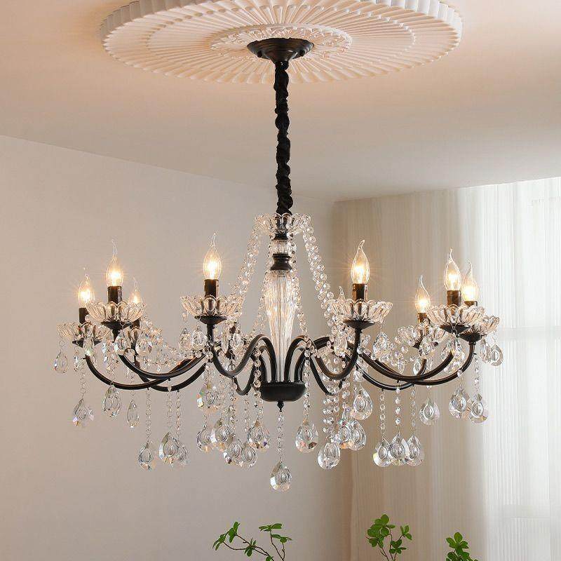 843美式复水晶灯中古风简轻约大气卧室欧古式厅奢餐厅客法式蜡烛,家装灯饰光源,智能吊灯,淘宝优惠券,粉丝福利购,淘宝优惠卷