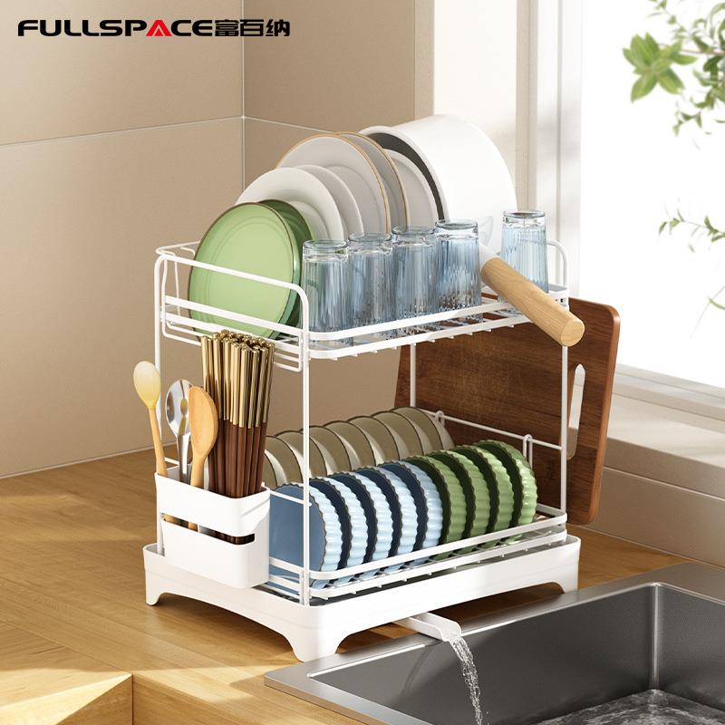 跨厨房境碗筷沥水碗碗架水槽多功能碗碟沥水餐具收纳盒沥柜架碗盘