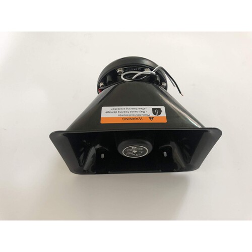跨境出口车载警报器汽车高音防水喇叭跨境出口方口喇叭12V24V通用