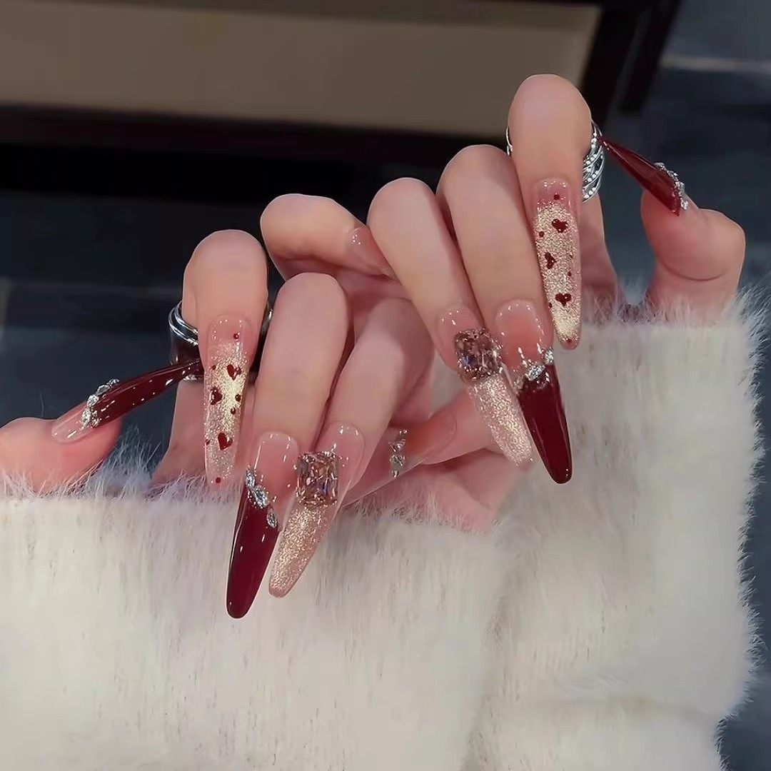 秋冬轻奢美甲穿戴甲中长款2026新款高级感显白猫眼手工儿童指甲贴女童美甲贴纸防水自粘秋冬甲片指甲装饰贴片,文具电教/文化用品/商务用品,贴纸/立体贴纸,淘宝优惠券,粉丝福利购,淘宝优惠卷