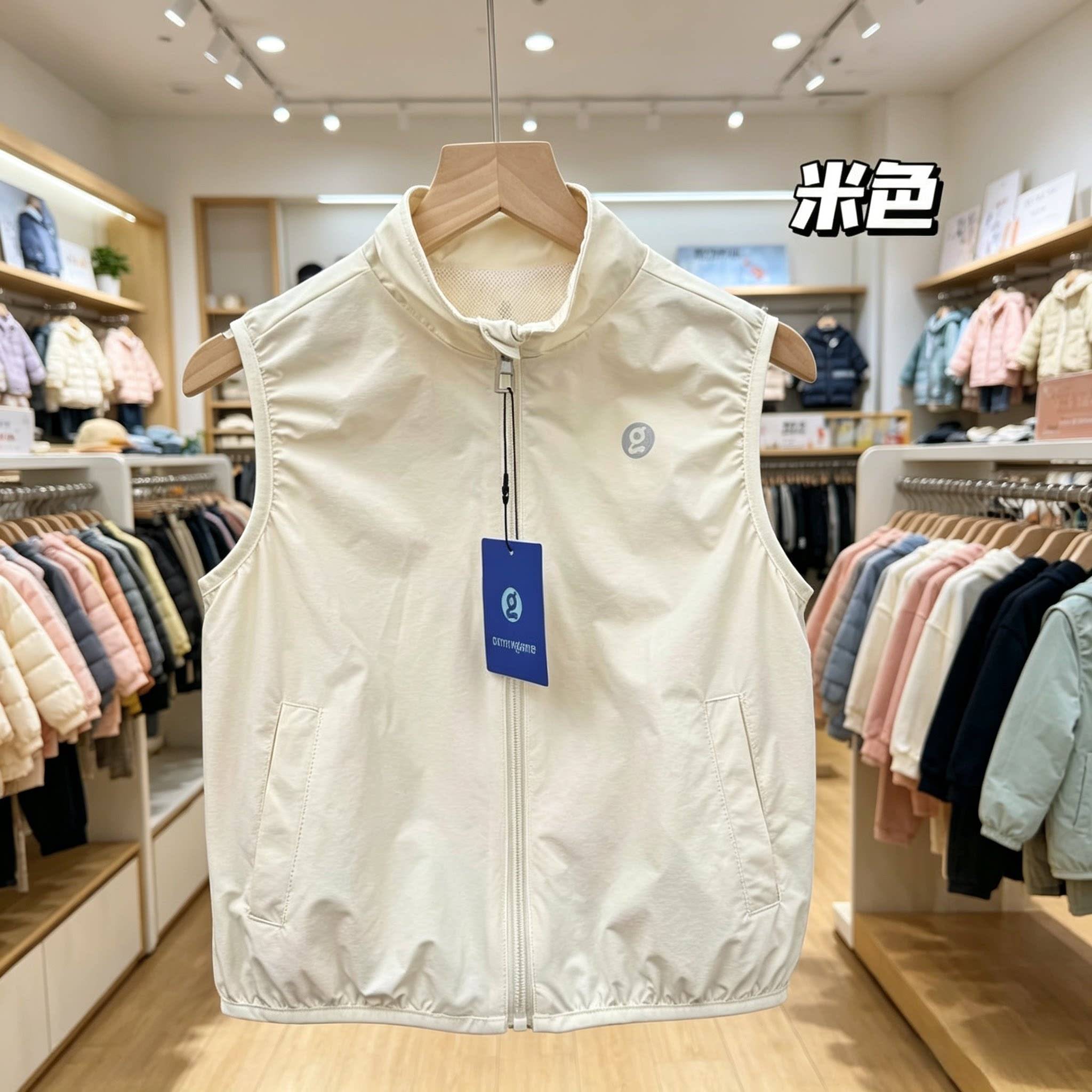 男童中大童立领拉链开衫春夏马甲童装男孩帅气休闲春秋背心外穿