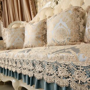 沙发靠背巾夏欧式皮沙发专用垫子美式奢华坐垫四季通用沙发垫套罩