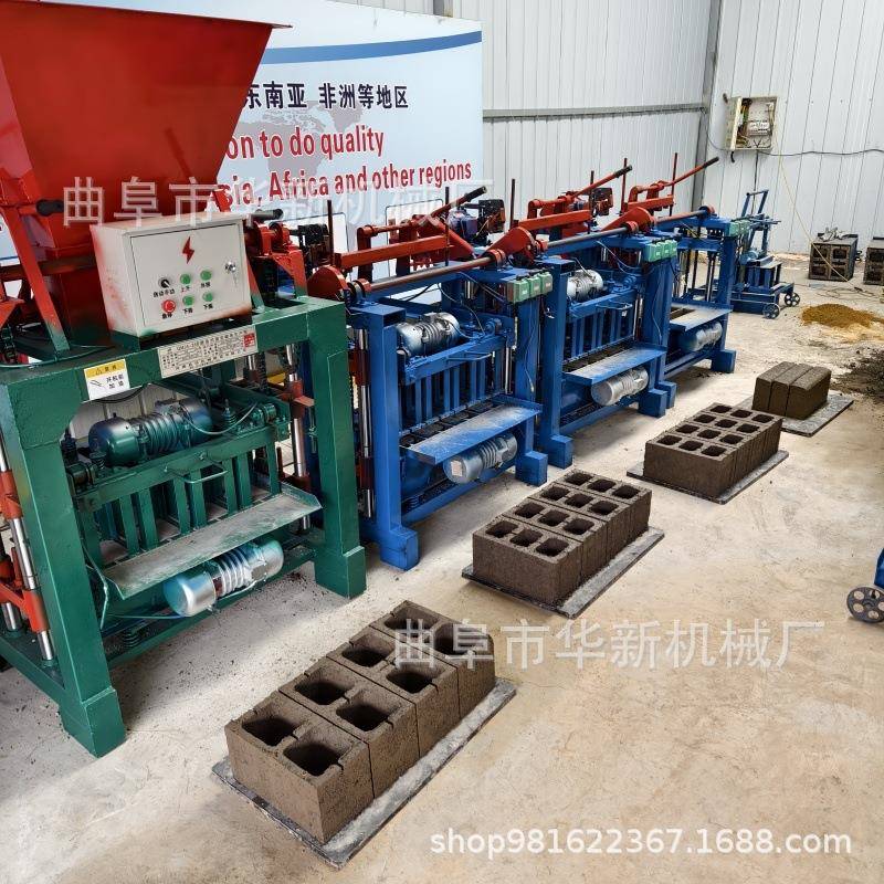 移动式水泥免烧制砖机混凝土空心砖制砖机出口东南亚小型制砖机