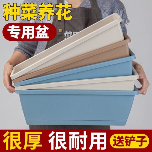 长方形霍伦花盆塑料阳台种菜神器