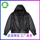 AFGK2023FW带帽皮夹克新款 复古黑色皮衣 美式 连帽外套 秋冬季