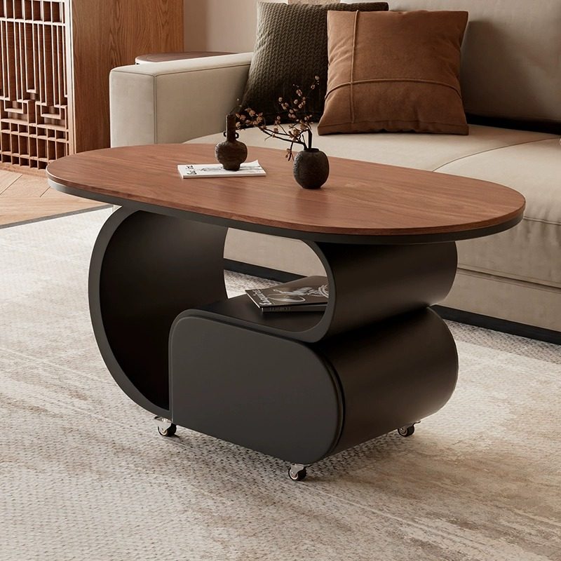 实木沙发边几小户型茶几轻奢高级感客厅可移动带轮子小推车边几