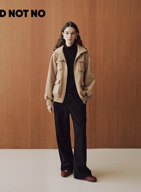 NOD NOT NO复古风宽松加绒卫衣外套加绒工装卫裤秋冬季新款设计感