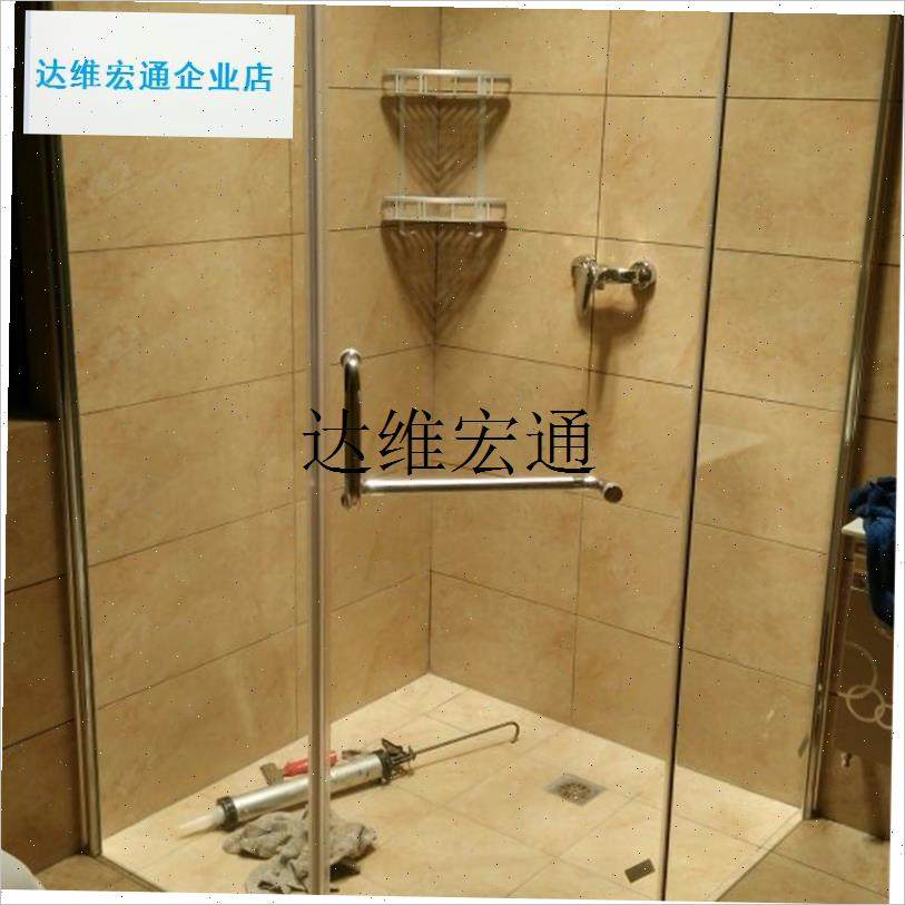 淋浴房不锈钢拉手浴室门把手配件开门G玻璃门拉手移门扶手 L型拉,