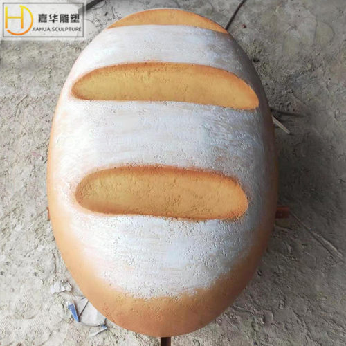 玻璃钢仿真面包雕塑制作透光面包模型艺术品面包店形象装饰大摆件