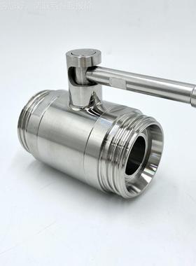 生各种规格不锈钢卫生级球阀 食产品级04858直通螺纹球外3丝牙球