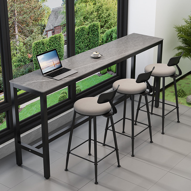 简约奶茶店吧台桌轻奢岩板吧台家用客厅高脚桌椅组合餐厅休闲长桌,搬运/仓储/物流设备,其他起重搬运设备,淘宝优惠券,粉丝福利购,淘宝优惠卷