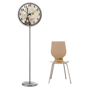 落地钟客厅夜光落地钟卧室落地钟安静创意时尚 纳维 表钟金属斯堪