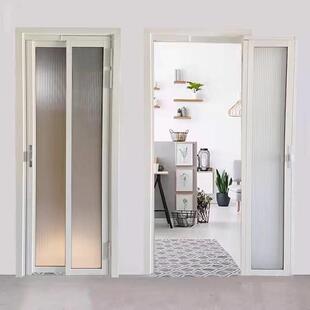 北京极窄门铝合金平开 门化妆室阳台PD推拉折叠隔断门厨房玻璃拉