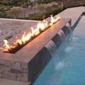 燃气壁炉家用真火酒精取暖民宿装 饰户外篝火电子雾化圆形火盆定制