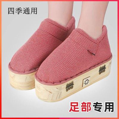 新款艾灸鞋足底艾灸盒随身灸家用新型实木足灸箱脚部四季温灸器具