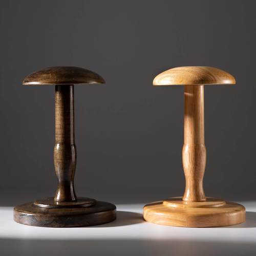 女装店帽子木头展示架子橱窗陈列道具帽架假人头假发男女饰品帽托