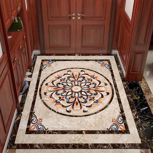 入户门地垫PVC可擦洗欧式皮革脚垫玄关进门垫家用门口地毯可裁剪