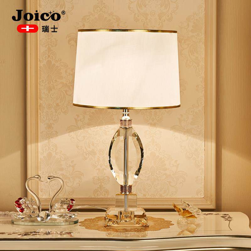 JOICO瑞士水晶台灯轻奢高级感2023新款欧式婚房装饰卧室床头灯