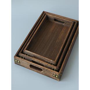 彷古桐木香道托盘茶盘家用木质茶具香炉打香篆工具套装收纳实木香