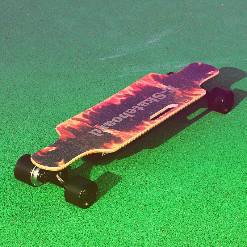 骏杰动感四轮轻薄电动滑板长板无线遥控越野大人滑板双驱代步车