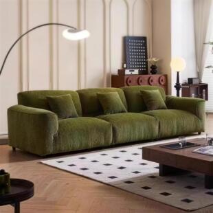 格兰德沙发雪尼尔布艺沙发小户型客厅可调节靠背云朵新款大白沙发