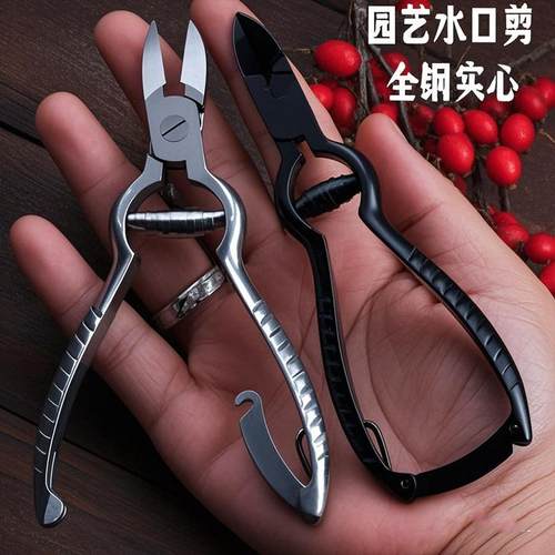 全钢盆景专用工具园艺修枝剪刀水口钳盆栽制作造型叶芽铝线剪刀