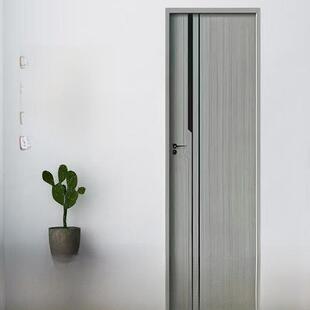 实木覆合门房间门卧室门全套灰色木门免漆门隔音门碳晶木门套装门