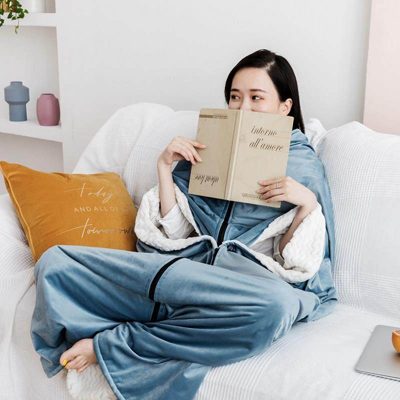 懒人披肩披风加厚空调毯办公室可穿在身上毛毯斗篷单人午睡小毯子,床上用品,休闲毯/毛毯/绒毯,淘宝优惠券,粉丝福利购,淘宝优惠卷