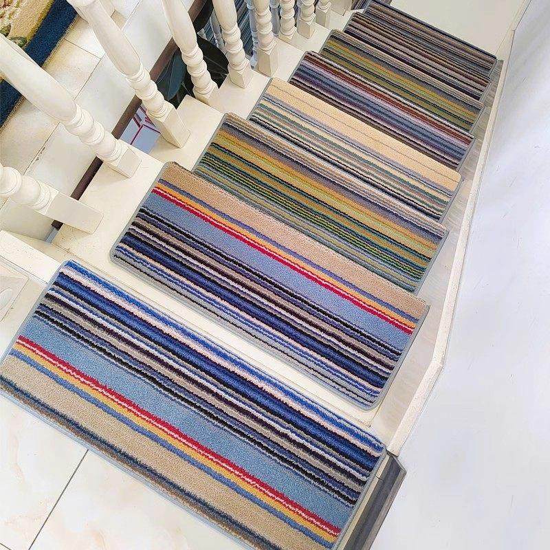 高档羊毛楼梯地毯阶梯式实木楼梯垫家用防滑踏步垫免胶自粘轻奢风,居家布艺,楼梯垫,淘宝优惠券,粉丝福利购,淘宝优惠卷
