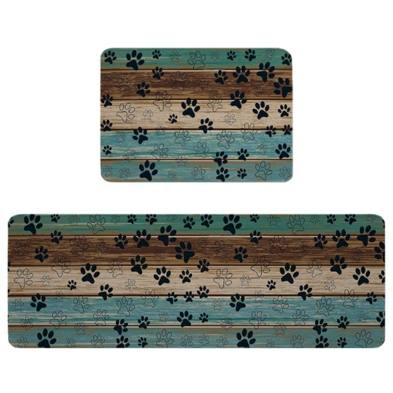 跨境厨房地垫两件套吸水吸油可擦防滑耐脏长条脚垫玄关入户进门垫,居家布艺,家用脚垫,淘宝优惠券,粉丝福利购,淘宝优惠卷