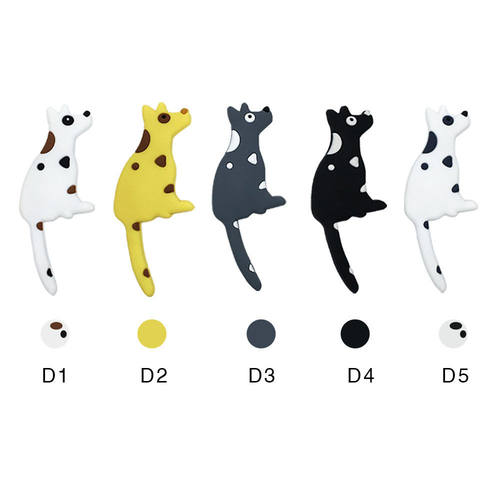 Dog Magnet Hook卡通斑点狗尾巴强磁吸可弯曲冰箱贴挂钩磁性磁石
