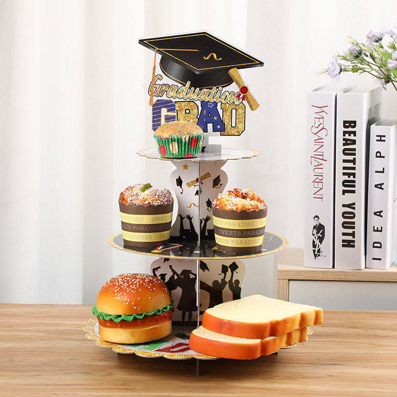 亚马逊2026毕业季主题纸质蛋糕架托盘 CongratsGra三层蛋糕甜品台,节庆用品/礼品,气球,淘宝优惠券,粉丝福利购,淘宝优惠卷